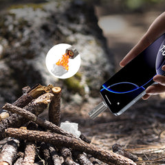 Coil at a campfire