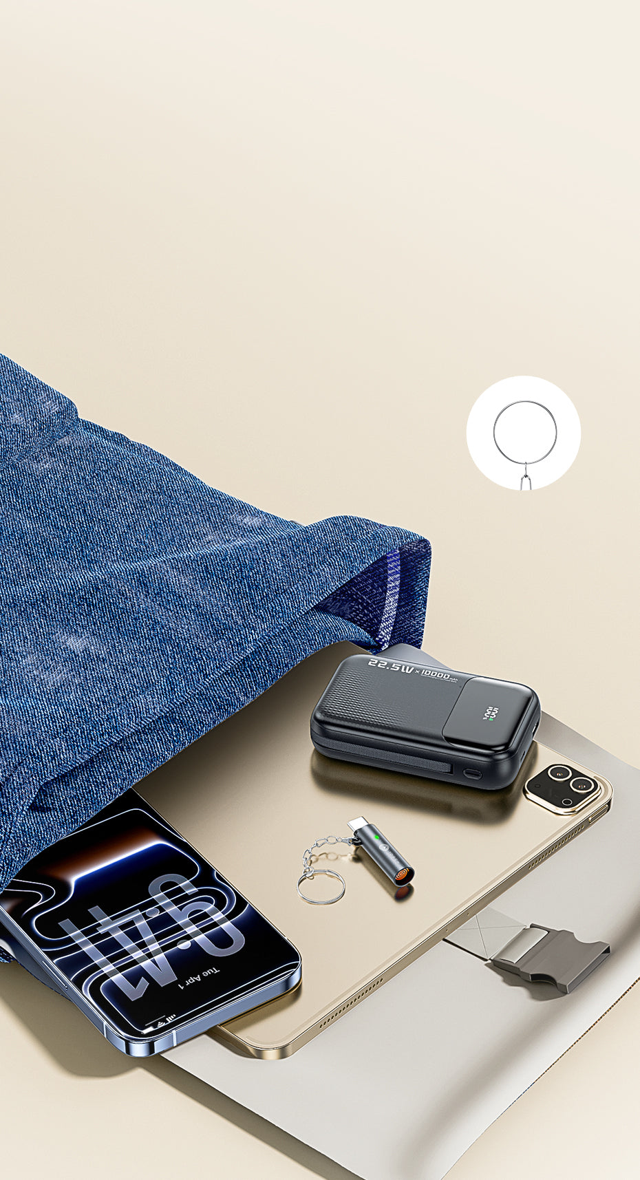 Lives on the keychain. Not in the drawer.